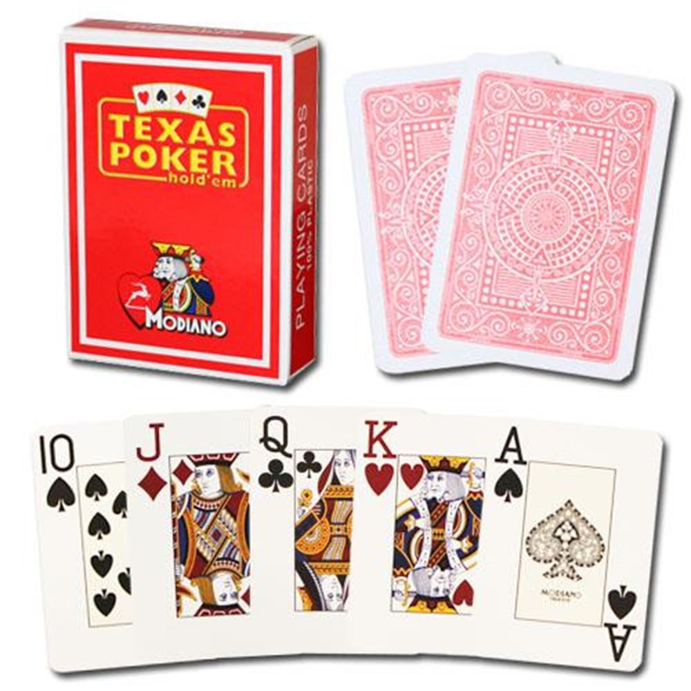 Modiano Texas Poker Jumbo - Red