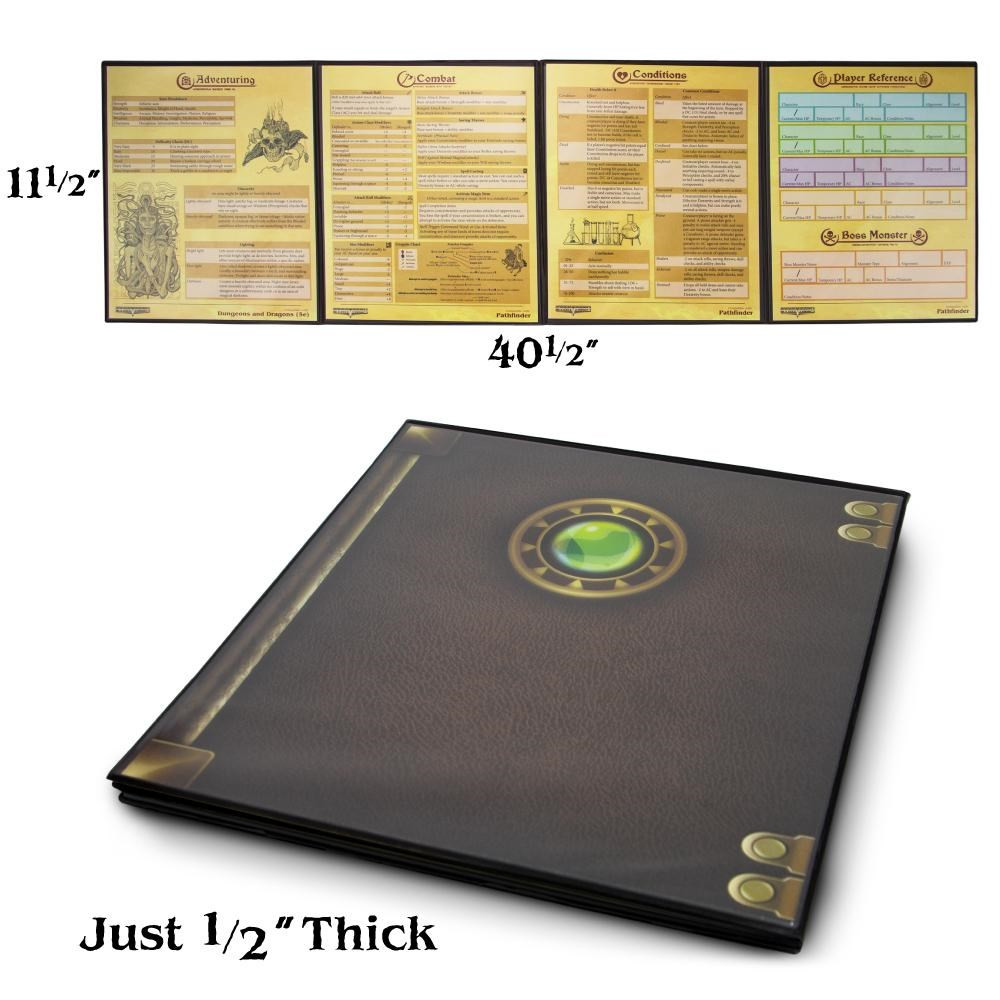 The Master's Tome Customizable DM Screen, Brown