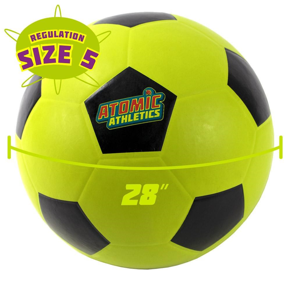 6 Regulation Size Neon Soccer Balls