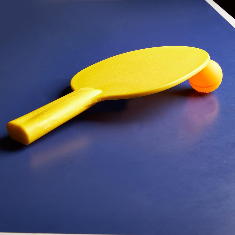 Plastic Table Tennis Paddle, Yellow