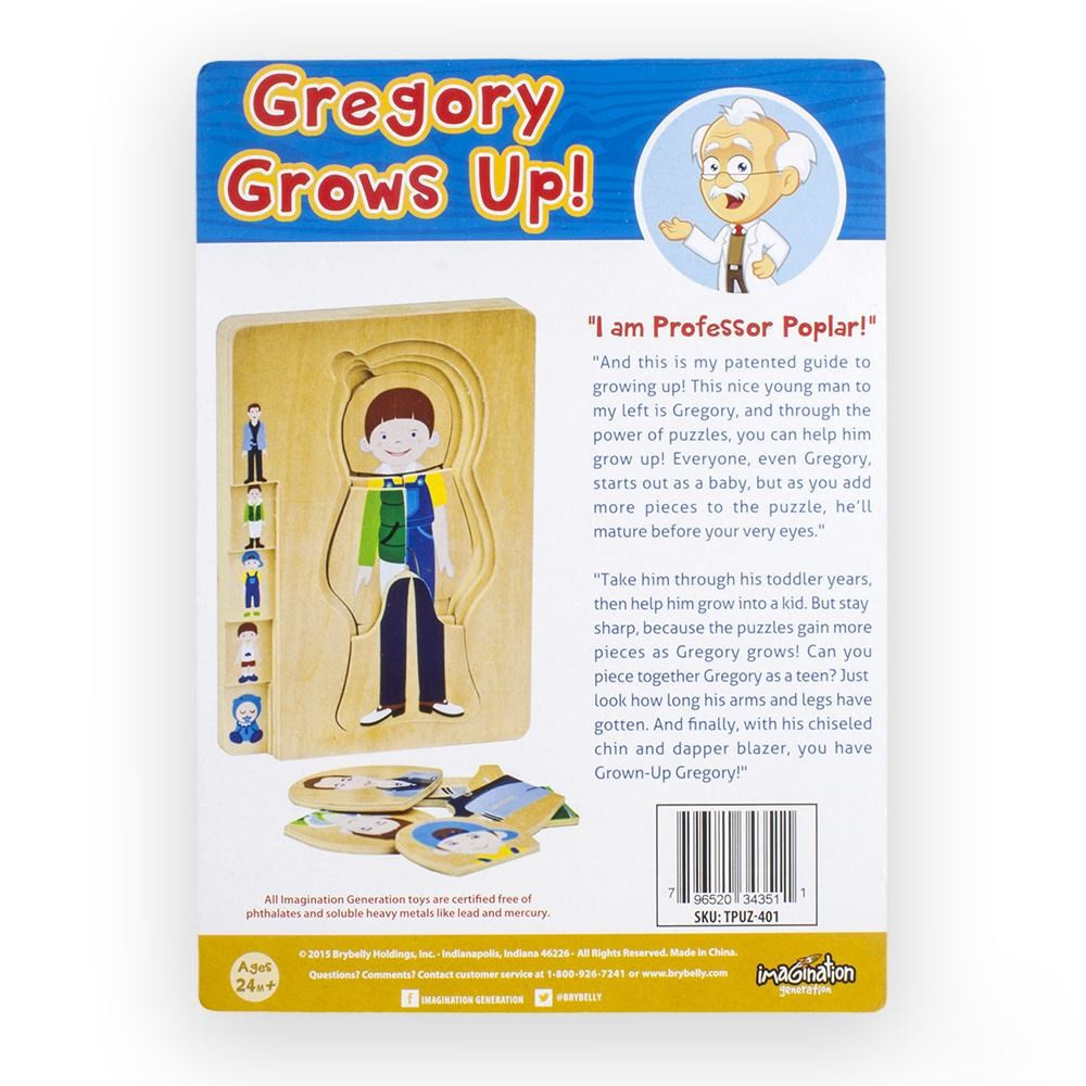 Gregory Grows Up Layered Jigsaw Puzzle