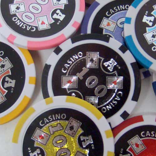 Ace Casino 14 Gram 750pc Poker Chip Set w/Mahogany Case