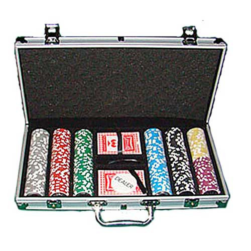 Ben Franklin 14 Gram 300pc Poker Chip Set w/Aluminum Case