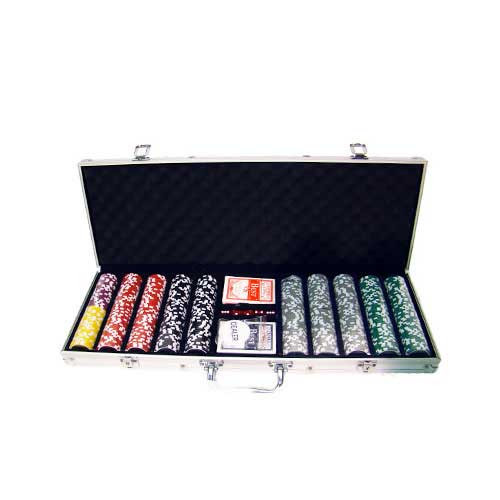 Ace Casino 14 Gram 500pc Poker Chip Set w/Aluminum Case
