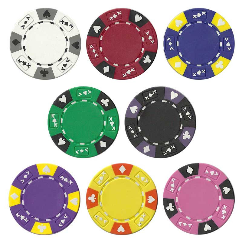 Ace King Suited 600pc Poker Chip Set w/Acrylic Case