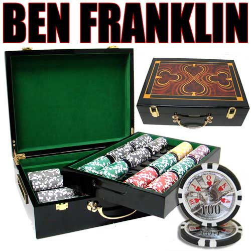 Ben Franklin 14 Gram 500pc Poker Chip Set w/Hi Gloss Case