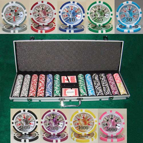 Ben Franklin 14 Gram 600pc Poker Chip Set w/Aluminum Case