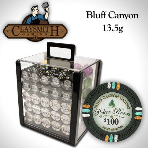 Claysmith Gaming Bluff Canyon 1000pc Poker Chip Set w/Acrylic Case