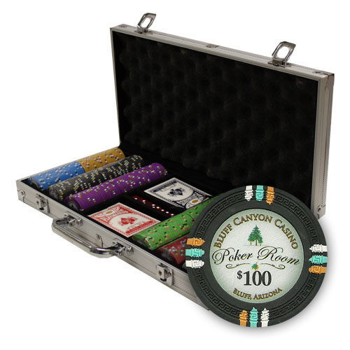 Bluff Canyon 300pc Poker Chip Set w/Aluminum Case
