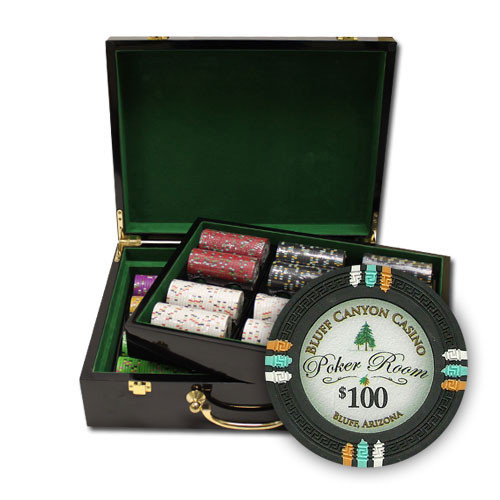 Bluff Canyon 500pc Poker Chip Set w/Hi Gloss Case