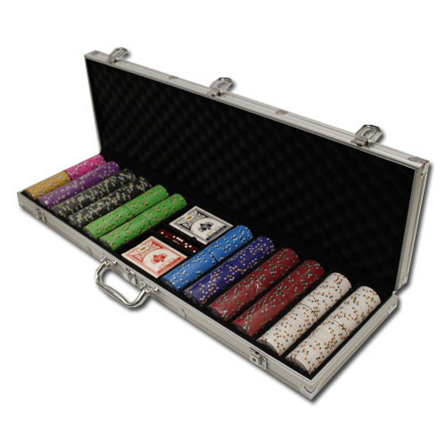 Gold Rush 600pc Poker Chip Set w/Aluminum Case