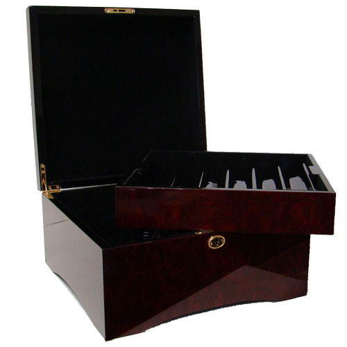 Claysmith Milano 750pc Poker Chip Set w/Mahogany Case