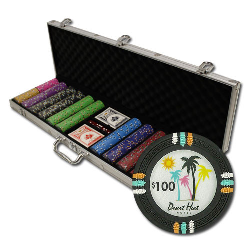 Desert Heat 600pc Poker Chip Set w/Aluminum Case