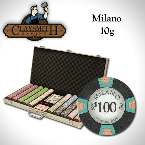 Claysmith Milano 750pc Poker Chip Set w/Aluminum Case