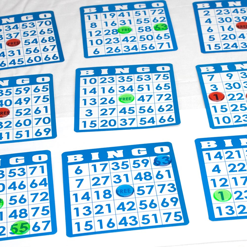 50 Pack of Blue Bingo Cards
