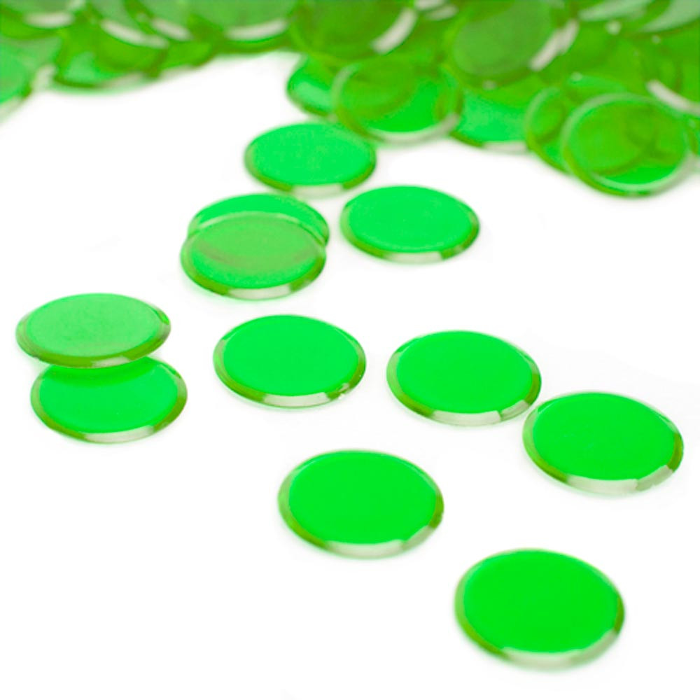 100 Pack Green Bingo Marker Chips