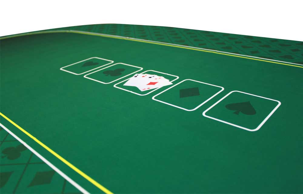 Casino Quality Sublimation Green Hold'Em Poker Table Felt