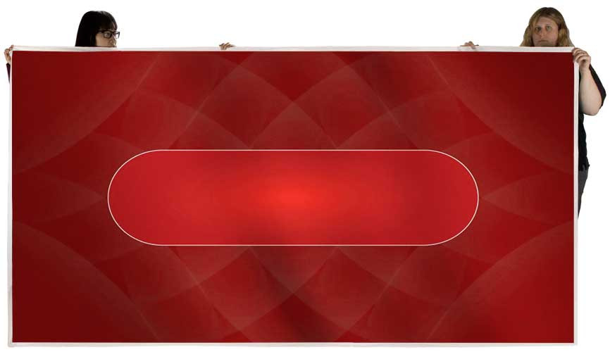 Casino Quality Sublimation Red Poker Table Felt