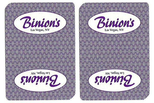 Binion's Casino Used Playing Cards