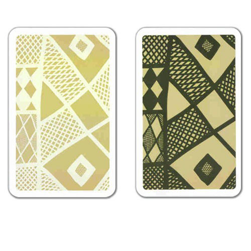 COPAG Ethnic Plastic Playing Cards, Black/Tan, Bridge SIze, Jumb Index