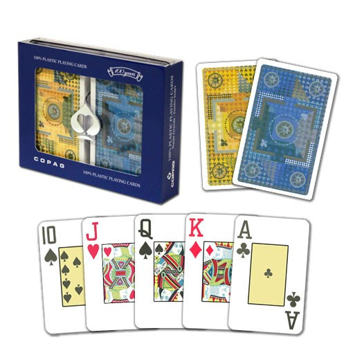 COPAG Plastic Playing Cards, Mandala Bridge Jumbo