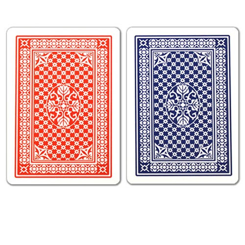 COPAG Pinochle Plastic Playing Cards, Red/Blue, Poker Size, Regular Index