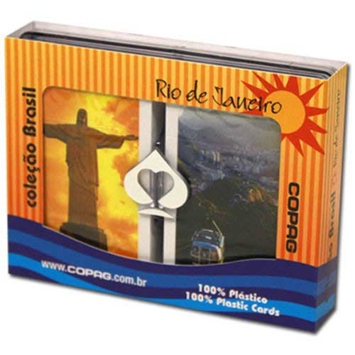 COPAG Rio de Janeiro Plastic Playing Cards, Bridge SIze, Jumb Index