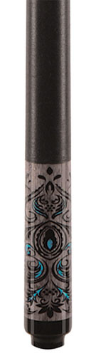 Lucky Pool Cue, L51, Grey/Turquoise