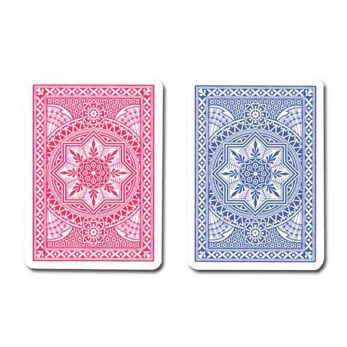Modiano Burraco Plastic Playing Cards, Red/Blue, 4 PIP Index