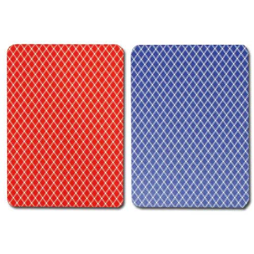 Modiano Plastic Playing Cards, Red/Blue, Poker Size, Peek Index