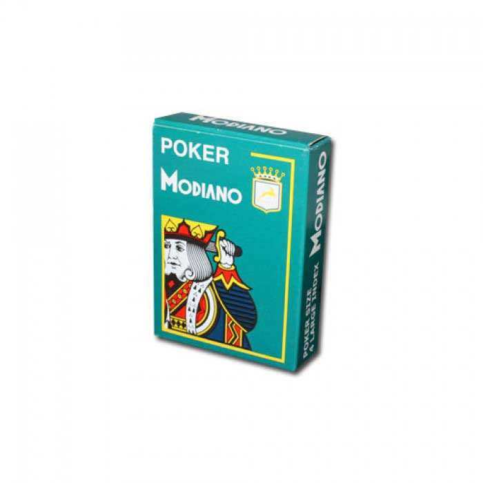 Modiano Cristallo Green Plastic Playing Cards