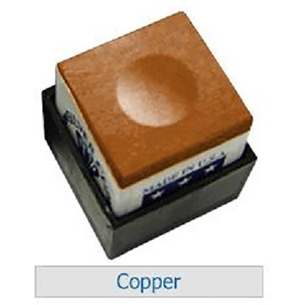 Silver Cup Billiard/Pool Cue Chalk - 1 Dozen - Copper