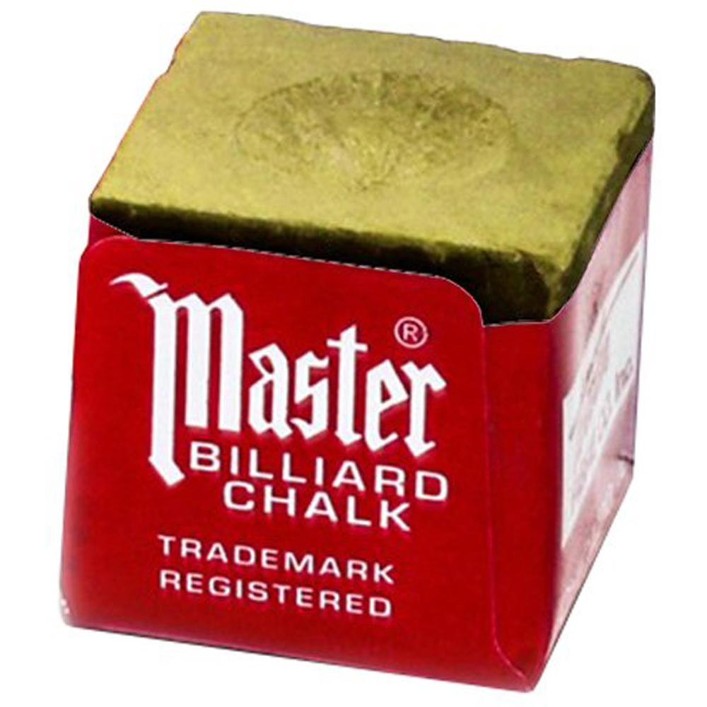 Master Billiard/Pool Cue Chalk - 1 Dozen - Gold