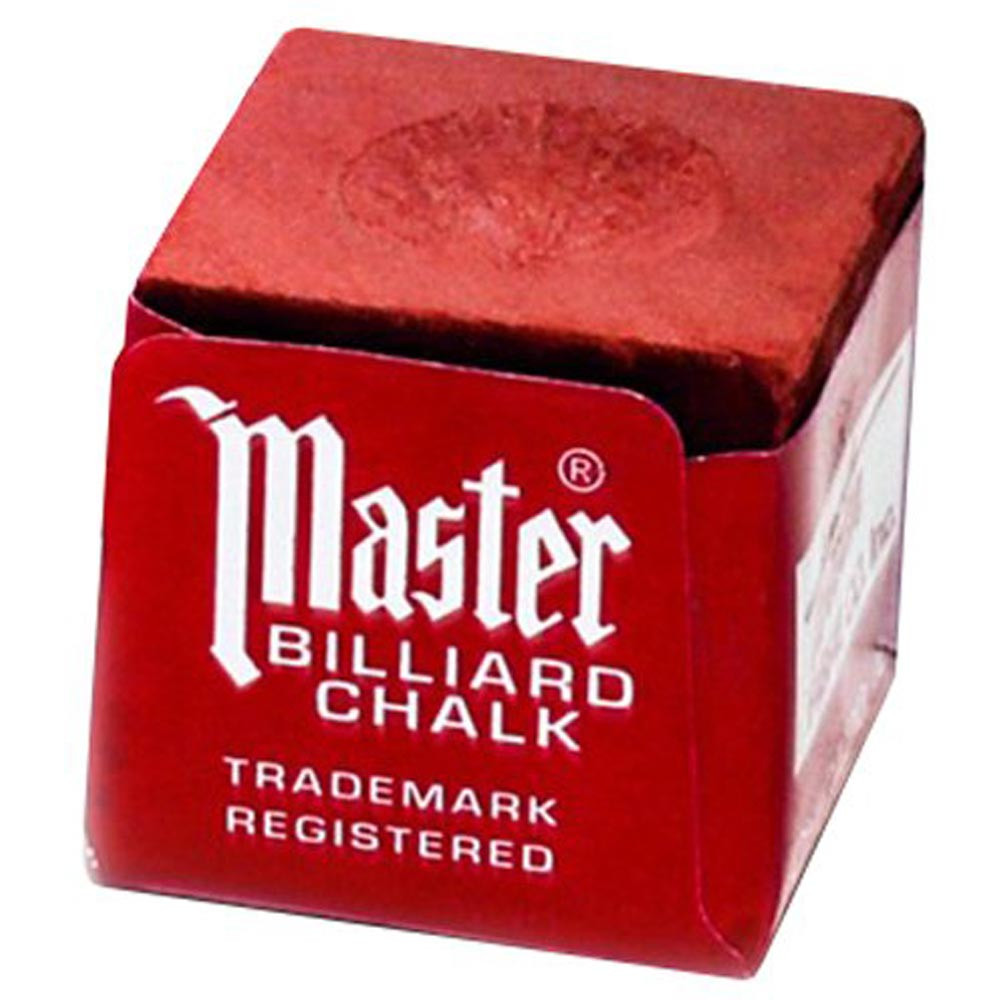 Master Billiard/Pool Cue Chalk - 1 Dozen - Red