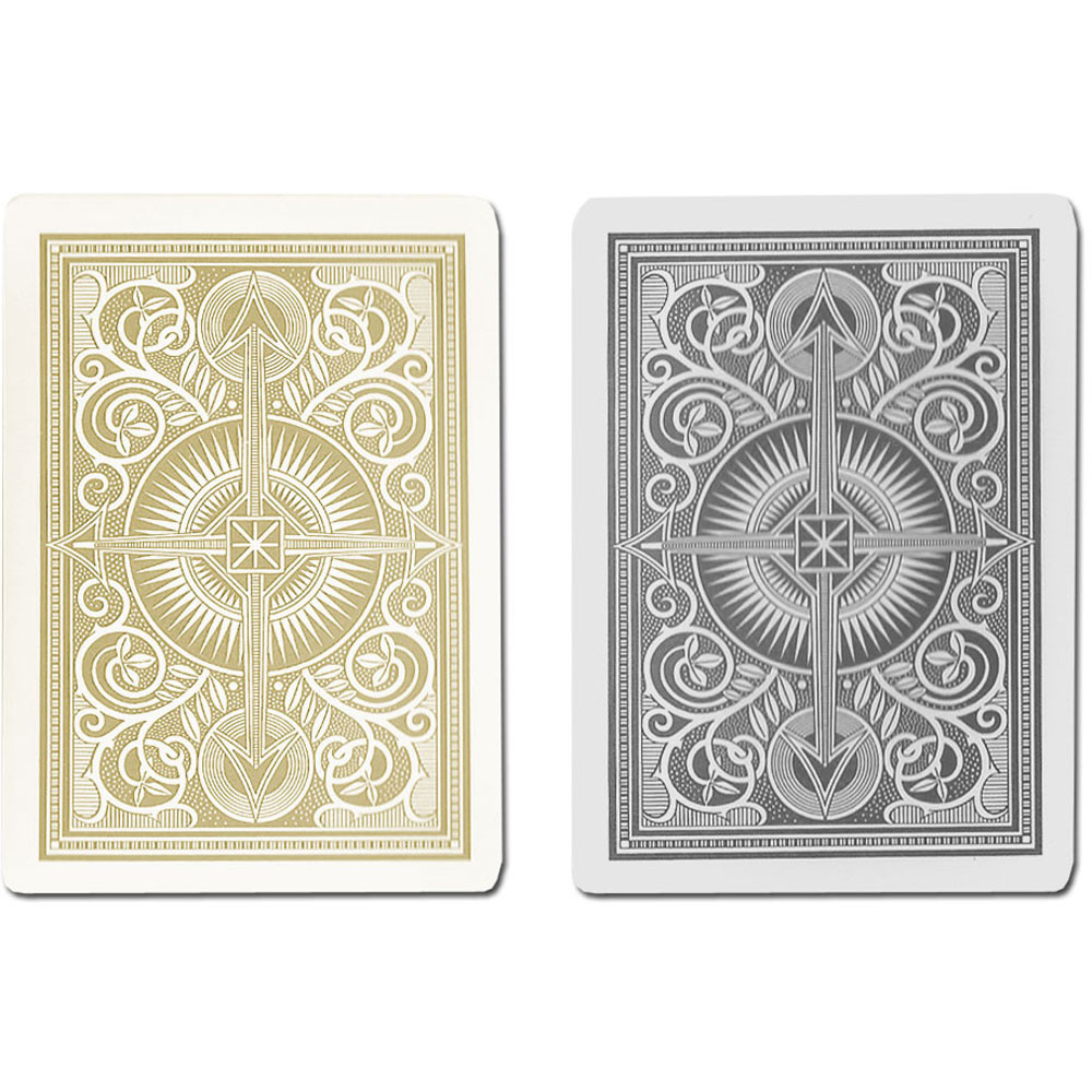 KEM Arrow Black/Gold Plastic Playing Cards