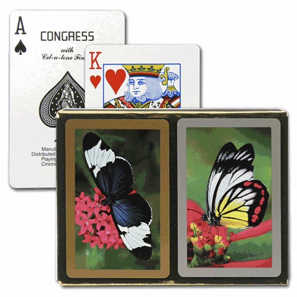 Congress Butterflies Bridge Designer Series Playing Cards