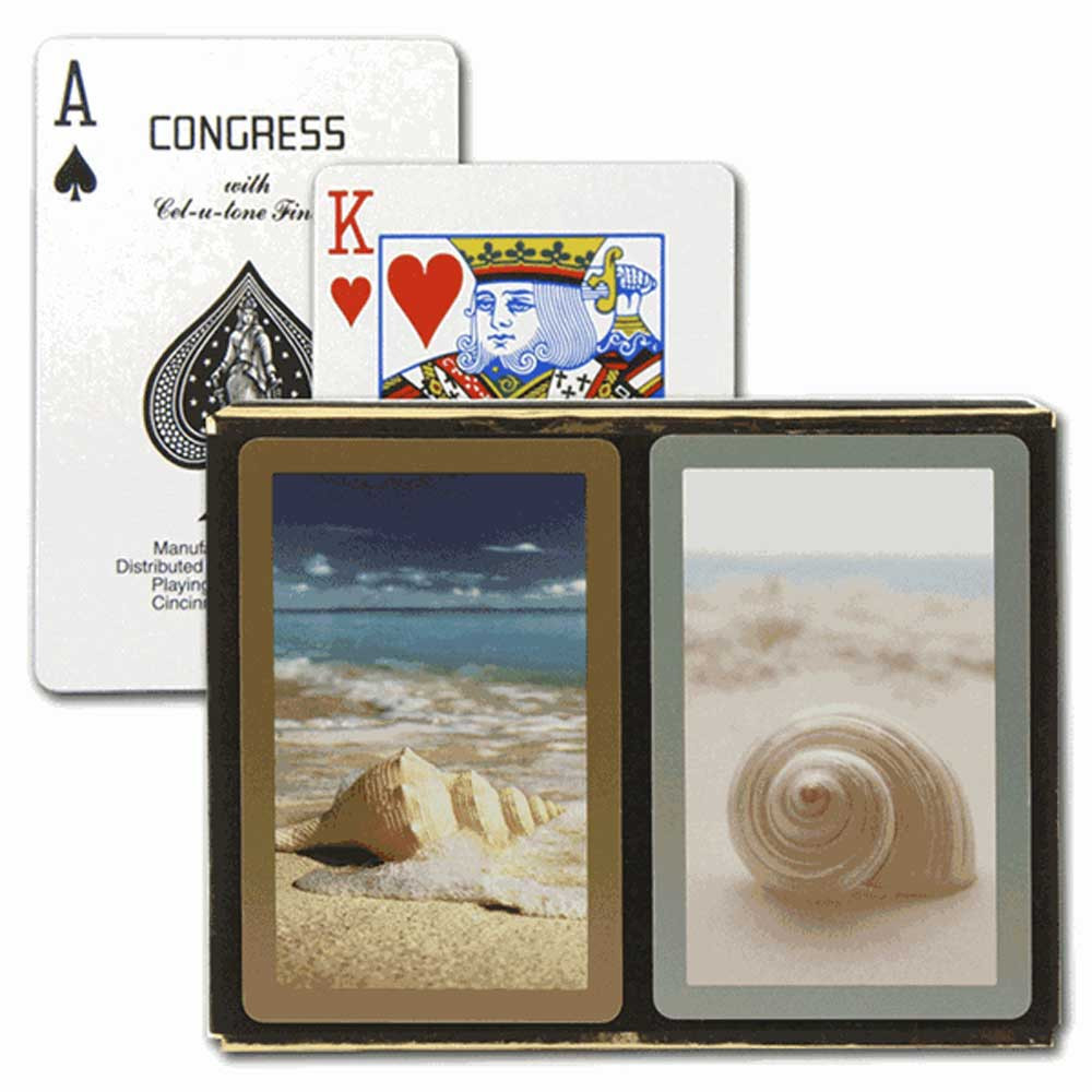 Congress Seashells Bridge Designer Series Playing Cards