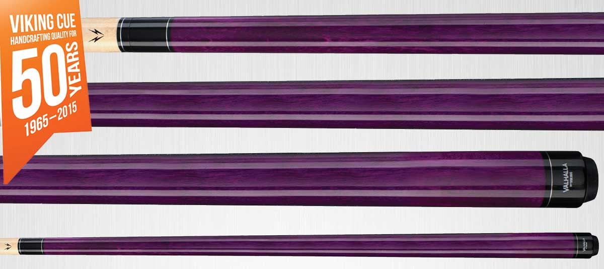 Valhalla by Viking VA107 Purple Pool Cue Stick 18-21 oz Blue Chalk Warranty 