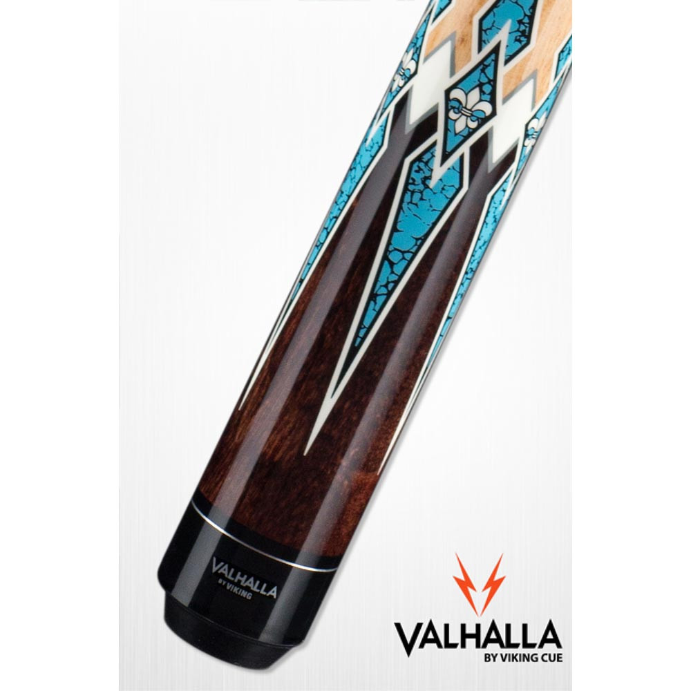 Valhalla VA891 Brown and Turquoise Pool Cue Stick from Viking Cue