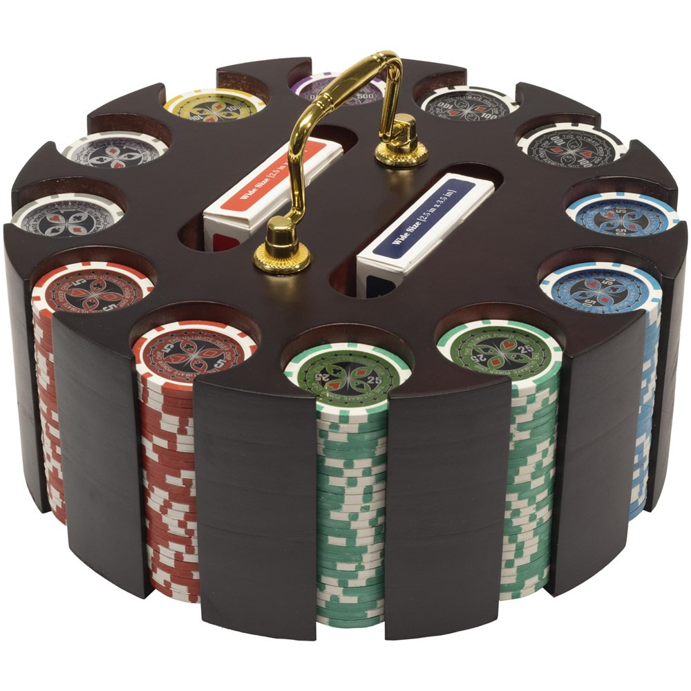 Seraph uddybe boykot 300 Ct Ultimate 14 Gram Poker Chip Set w/ Wooden Carousel | CSUP-300C
