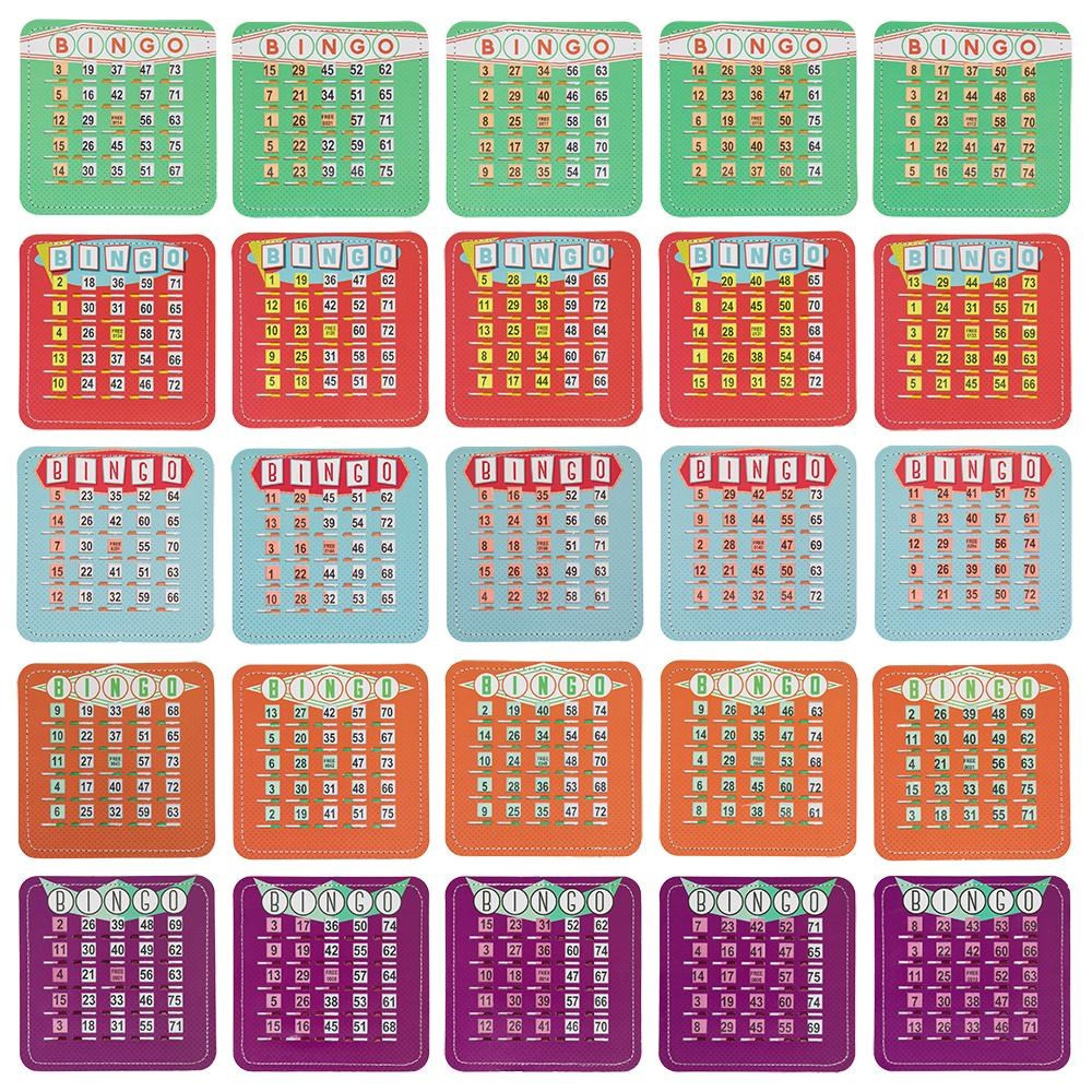 EZ Clear Shutter Bingo Cards, Pack of 25