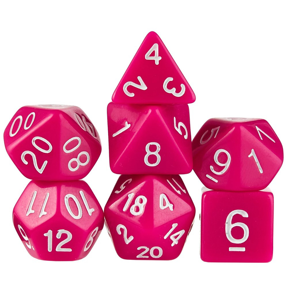 Set of 7 Polyhedral Dice, Dragonberry