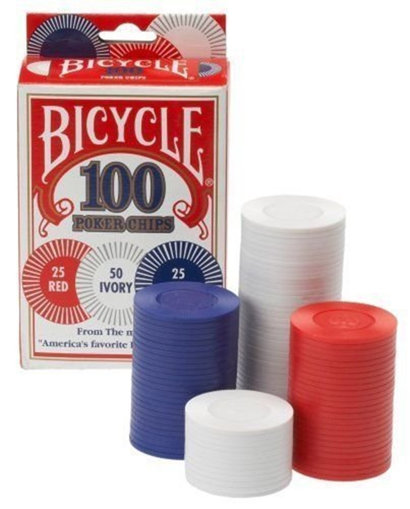 aanraken Hertog Contour Bicycle 2g Poker Chips, 100-pack | GUSP-410