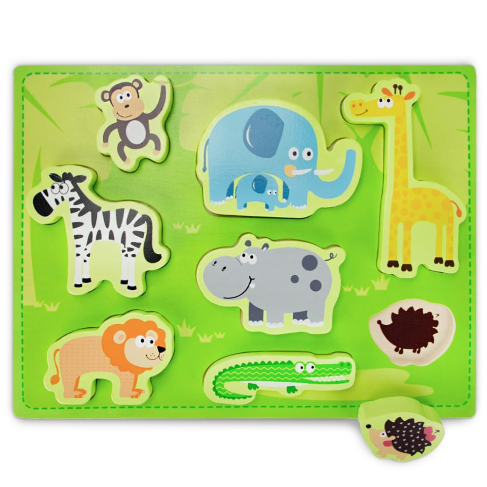 Chunky Exotic Safari Puzzle Board