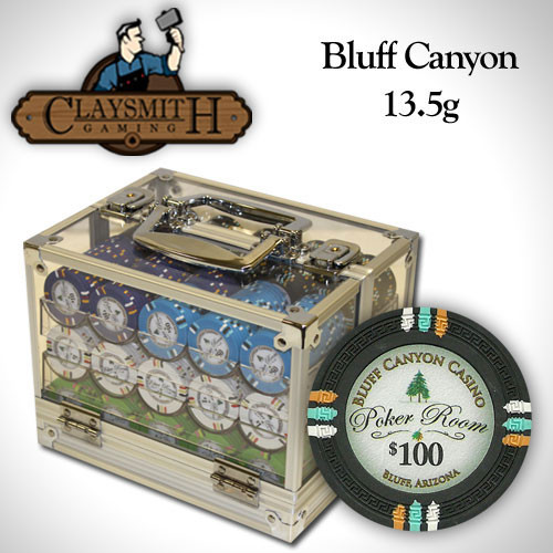 Bluff Canyon 600pc Poker Chip Set w/Acrylic Case