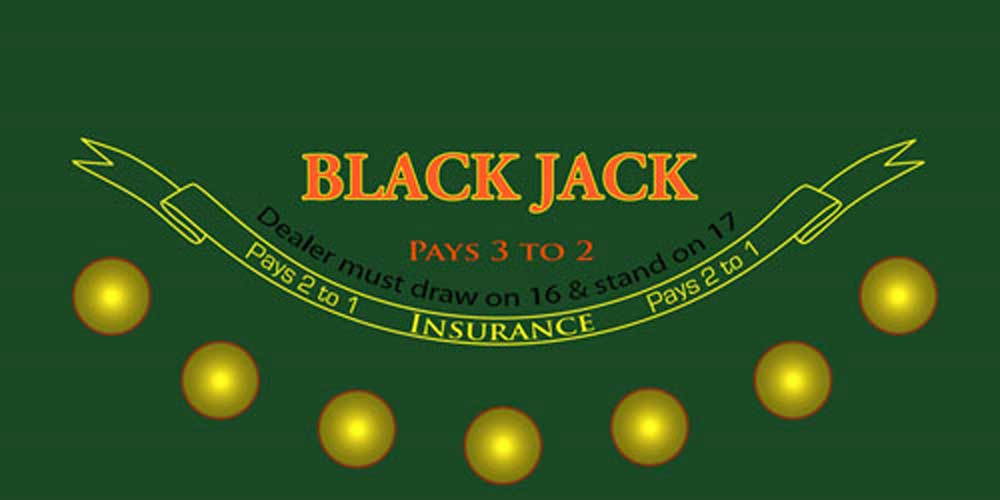 Casino Quality Blackjack Sublimation Table Felt