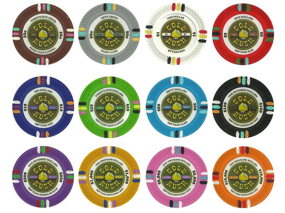 Claysmith Gaming has once again raised the bar with their Gold Rush series clay composite poker chips. These are not your average home game poker chips, but real casino quality chips at an affordable price. 