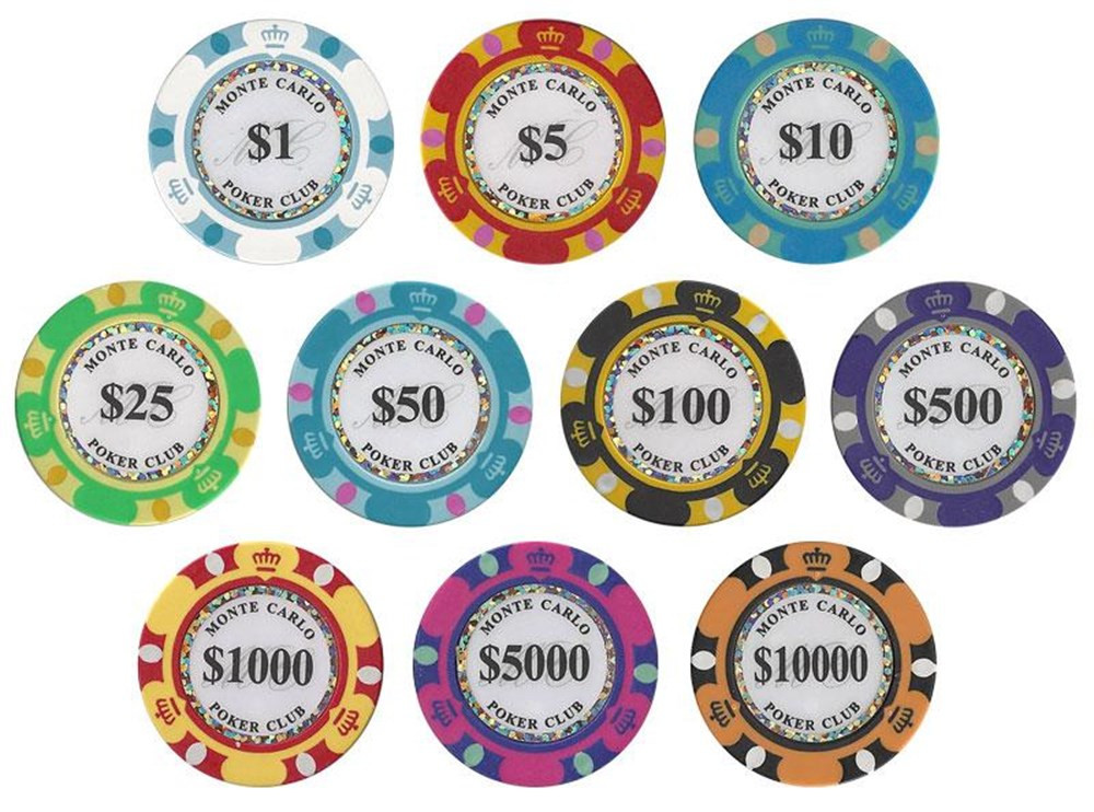 Monte Carlo 14 Gram Poker Chips (25 Pack)