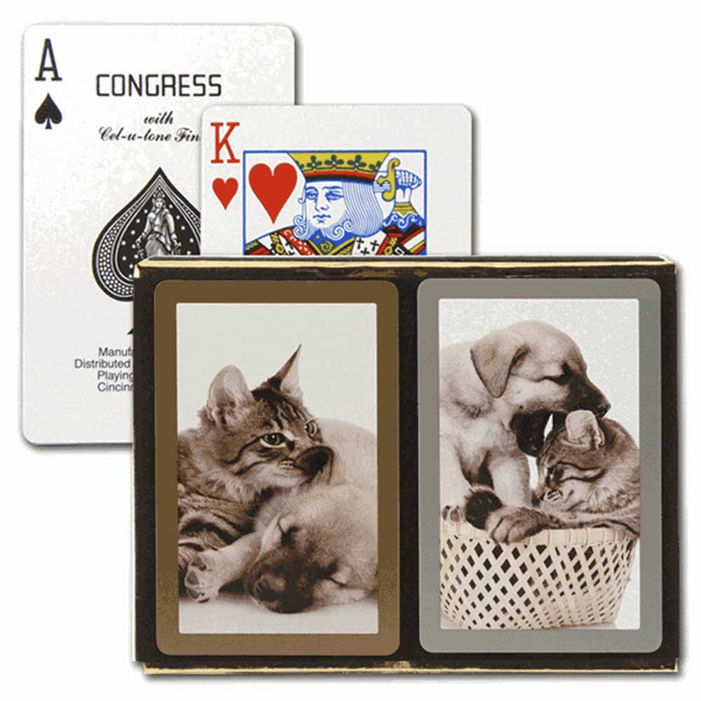 Congress Cat & Dog Bridge Designer Series Playing Cards