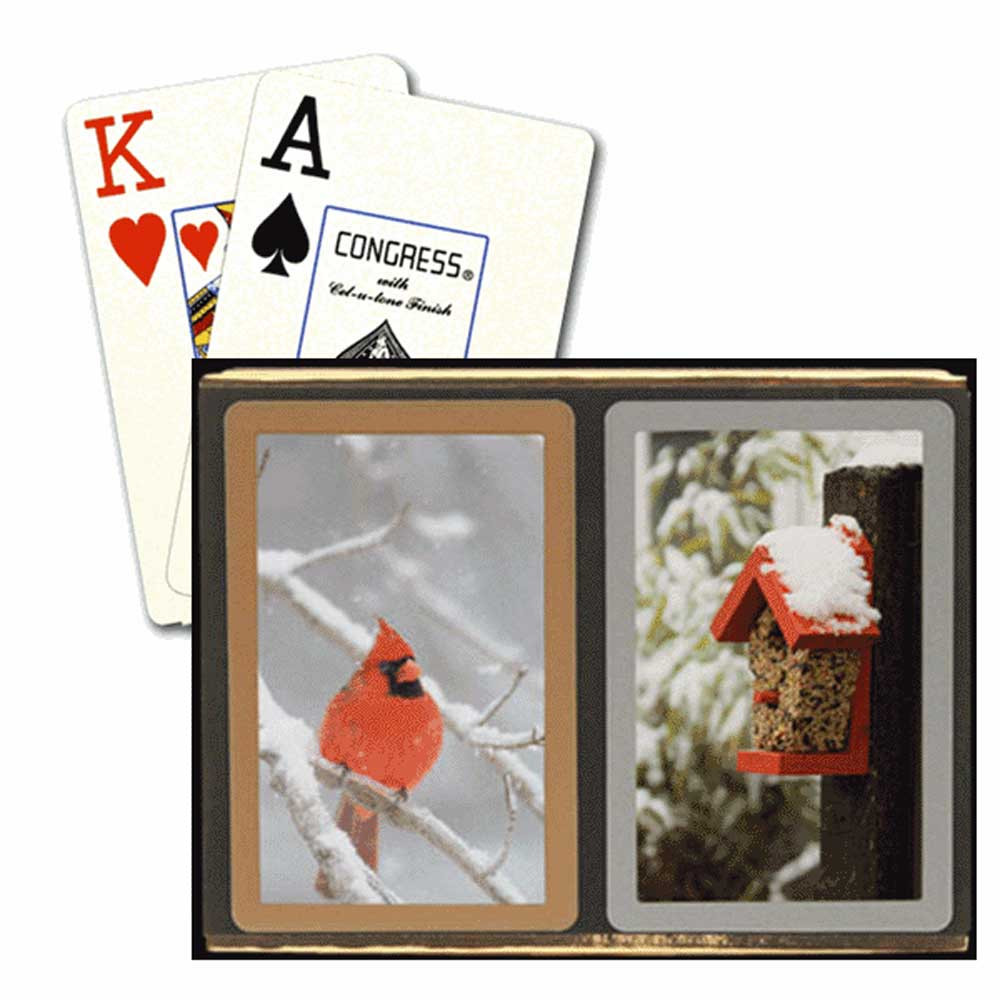 Congress Red Cardinal Bridge Designer Series Playing Cards